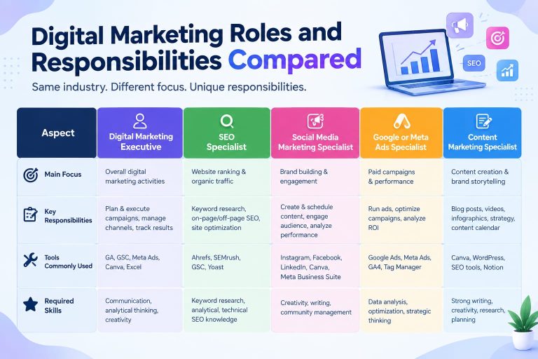 digital marketing roles