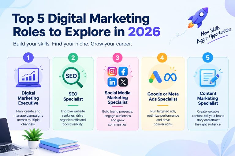 top 5 digital marketing roles