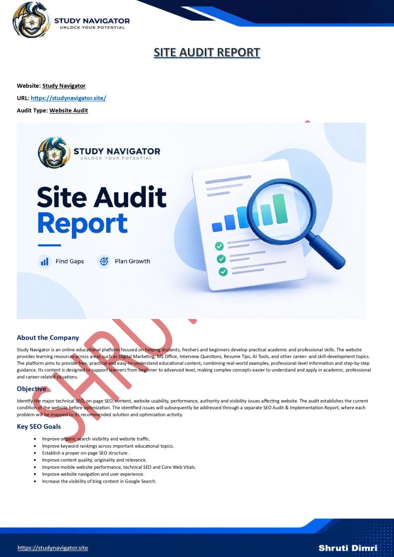SITE AUDIT
